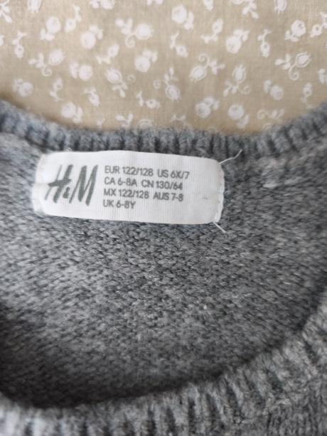 Dievčenské pletené šaty, h&m,122