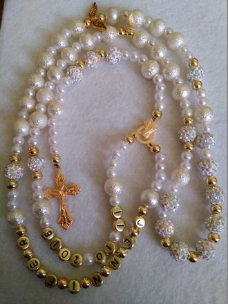 Ruženec s menom a dátumom + shamballa,