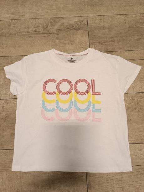 Biele tričko s nápisom cool, authority,152