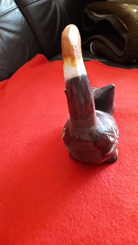 Mačička drevená - 17 cm x 11 cm,