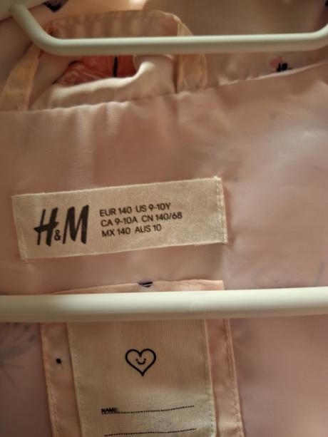 Jarná / jesenná bunda s motýlikmi, h&m,140