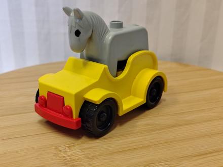 Zberateľský vintage lego duplo valník a koník 1985, 