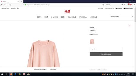 Mikina hm, mikina santa reserved, h&m,l