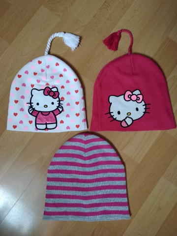 Čiapky hm hello kit 3ks / malo nosene ( 3-6.rok), h&m,104