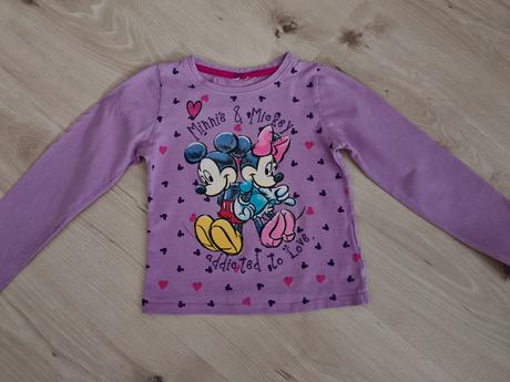 Fialové tričko mickey-minnie 92-110, disney,110