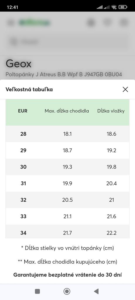 Poltopánky geox, geox,34