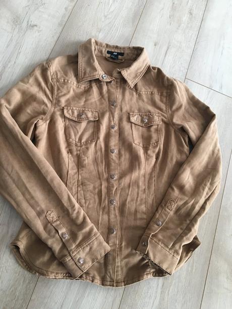 Dámska hnedá košeľa, h&m,38