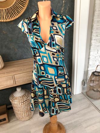 Saty s geometrickym vzorom, s