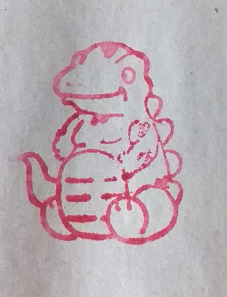 Pečiatka - dinosaurus, 