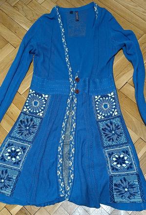 Dlhý pletený sveter, bonprix,36