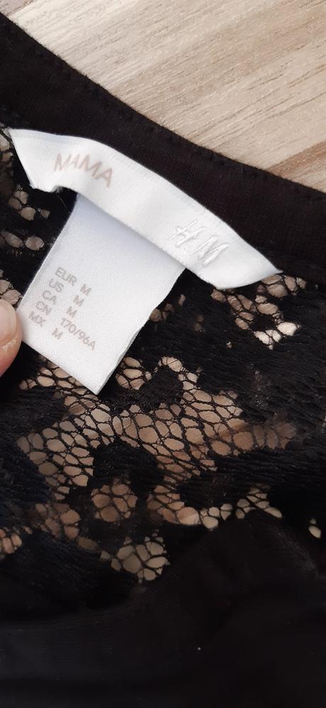 Tehotenské tričko s čipkou, h&m,m