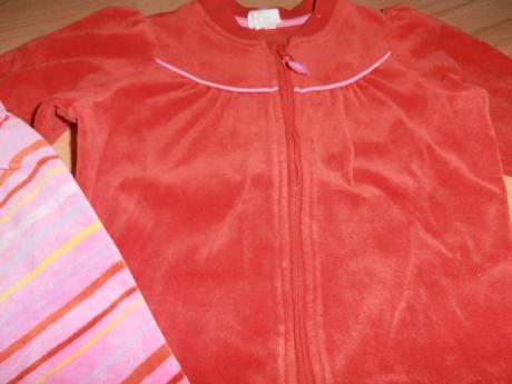 Zamatova supravička,teplačky oblečene 1 krat, h&m,86