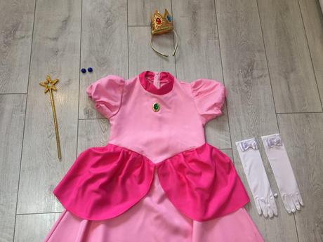 Kostym princezná peach super mario 10-12 rokov,