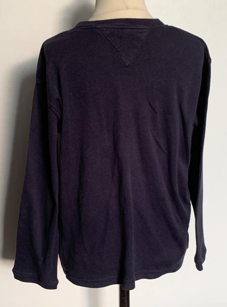 Tommy hilfiger tmavomodré tričko s dlhým rukávom, tommy hilfiger,122