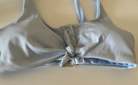 Bledomodrá plavková podprsenka m/38, m