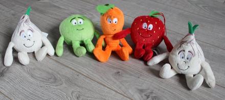 Plyšové ovocie a zeleninka,