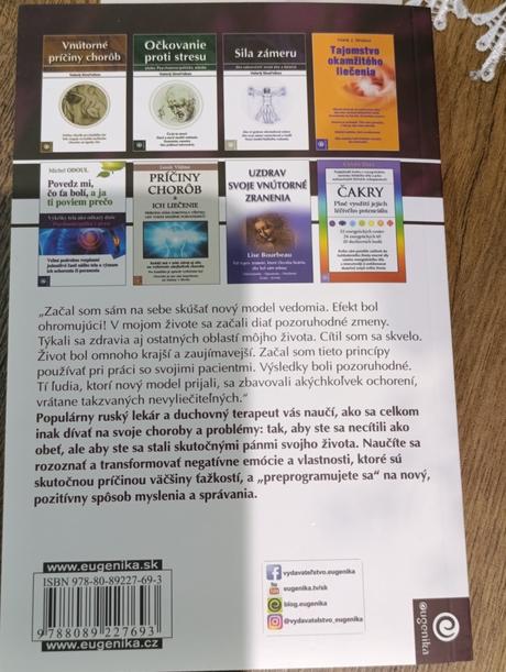 Knihy,nezačalo to s vami a dohoda s chorobou., 