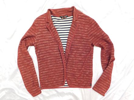 Luxusny mikinovy blejzer bez zapinania, 36