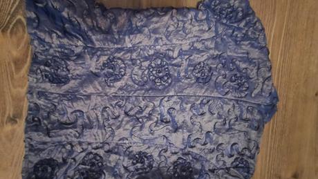 Blúzka zlato modrá, m