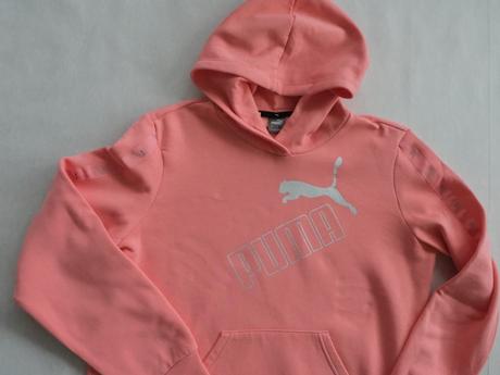 Mikina lososová puma s kapucňou, puma,xl
