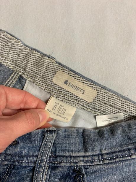 Riflové šortky, h&m,152