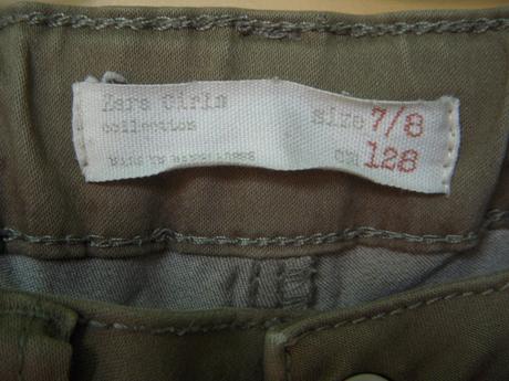 Elastické slim nohavice, zara,128