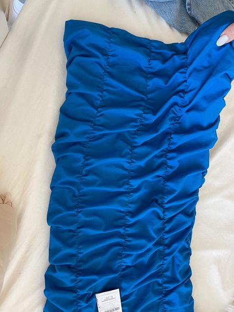 Modre šaty, stradivarius,l