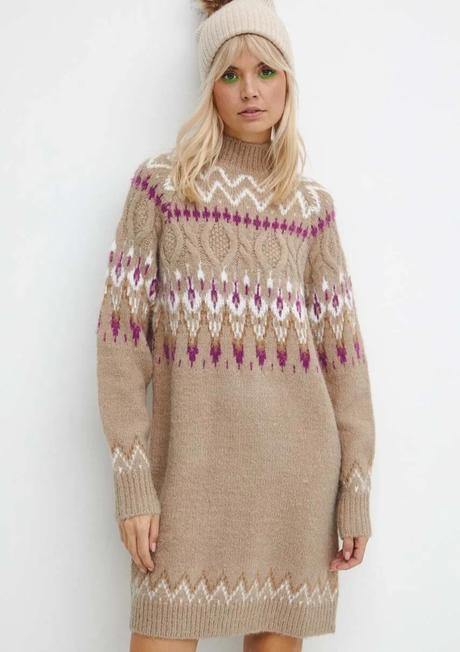 Pletené šaty medicine, s