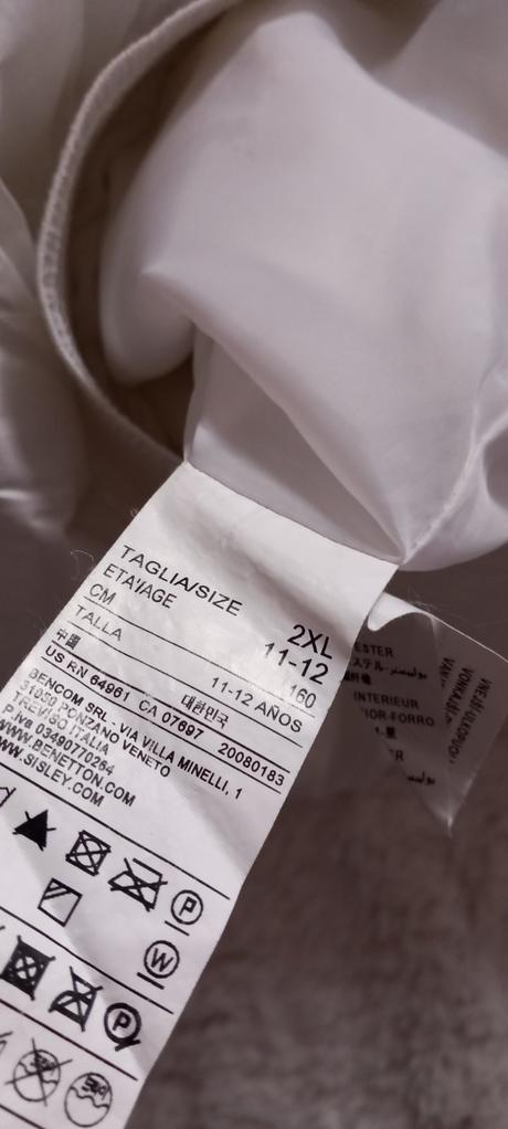 Bunda na zips, benetton,158