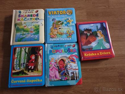 Detske rozpravkove knihy s puzzle, 