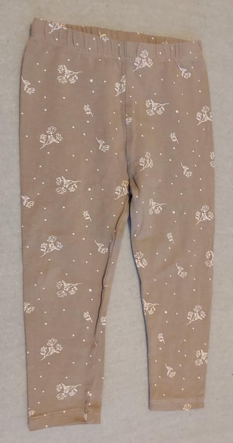 Legíny biela káva s kvietkami 86, pepco,86