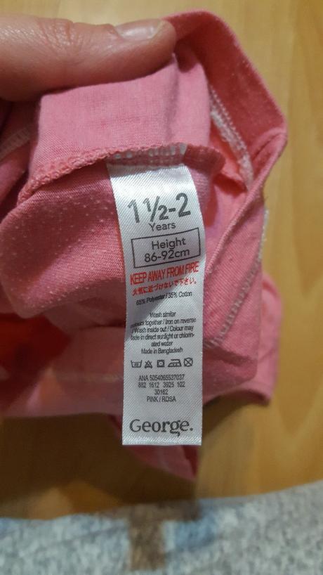 Ružové triko, george,86