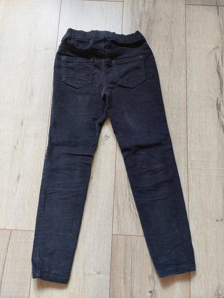 Čierne menčestrové nohavice, h&m,116