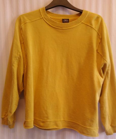 Dámska okrová mikina, zara, xl/xxl, zara,xxl