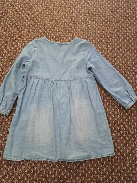 Riflové šaty, h&m,98