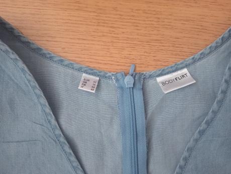 Riflové šaty, orsay,42