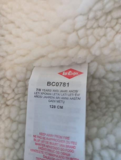 Frajerský zateplený kabátik- svetlošedý 128, lee cooper,128