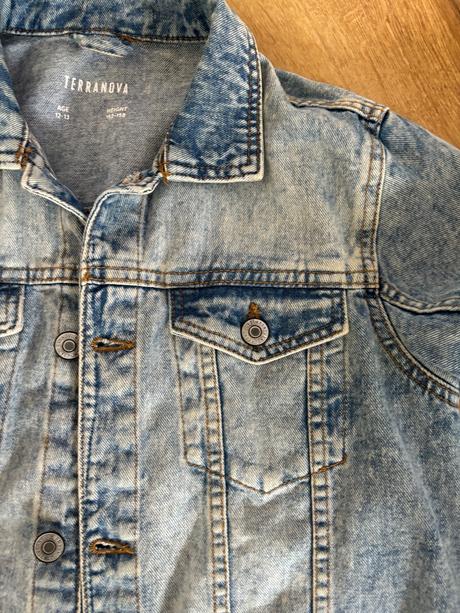 Chlapčenská frajerka riflova bunda 152/158, terranova,152