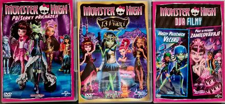 Dvd ser 3 filmov monster high, 
