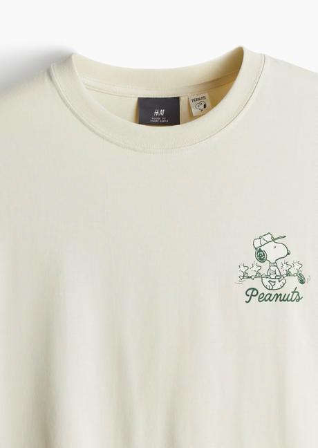 Tričko peanuts, h&m,l