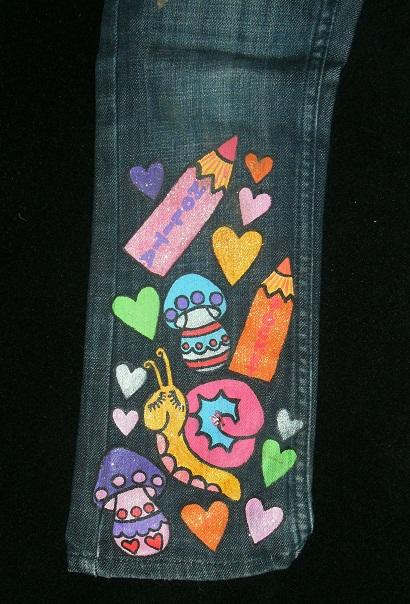 Pomaľované rifle, h&m,110