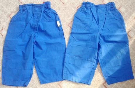 2 kusy modré tenké nohavice, slazenger,86