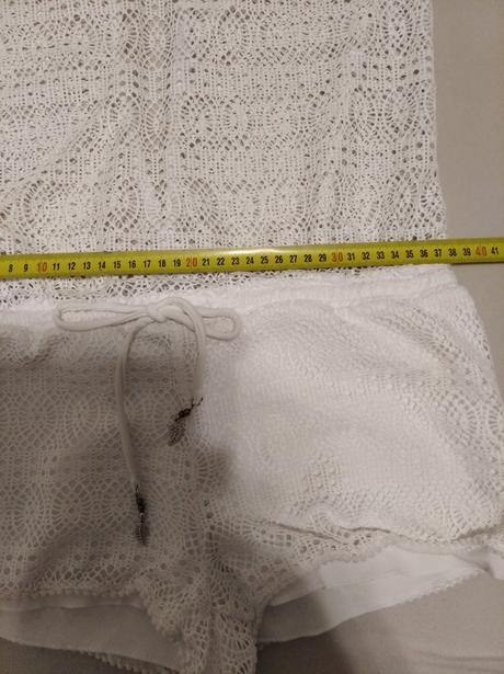 Krajkový biely overal, m