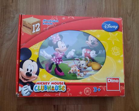 Drevené kocky "mickey mouse", 