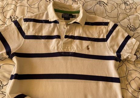 Bavlnené pásikové tričko polo ralph lauren v. m, ralph lauren,m