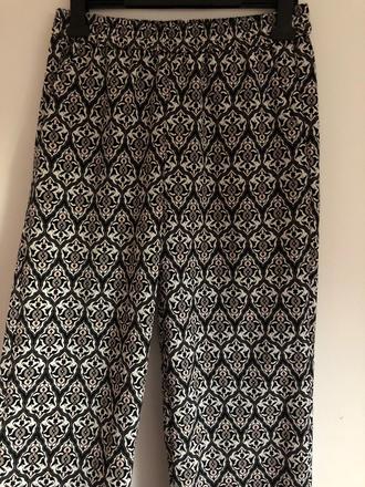 Nohavice voľné letné, h&m,38