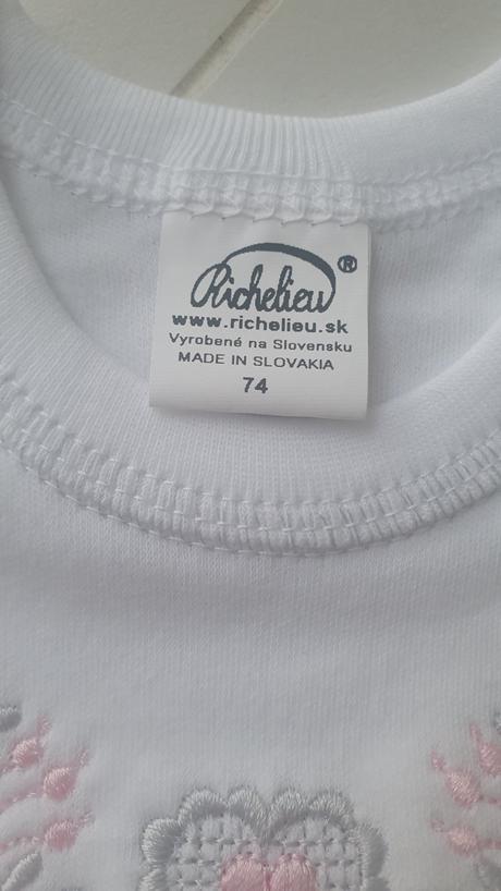 Nové body s dlhým rukávom, richelieu,74