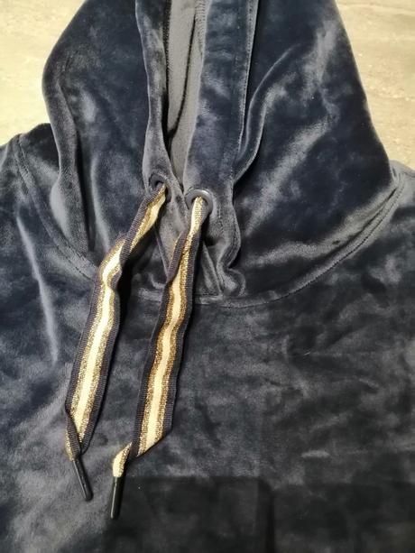 Zamatové mikina šaty vl-m, m