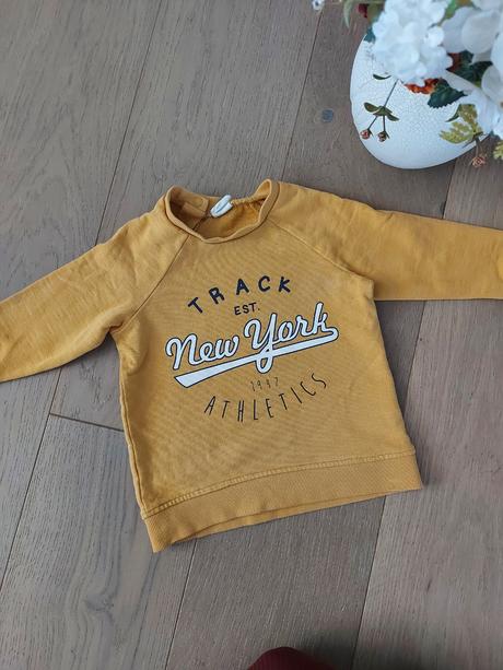 Horčicovo žltá mikina- h&m, h&m,80