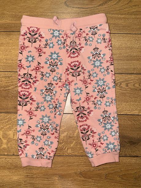 Dievčenské tepláky s kvetinovým vzorom, pepco,92